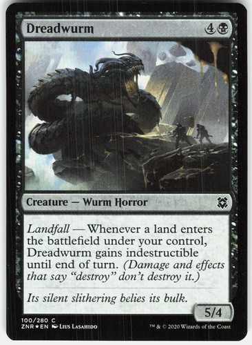 Dreadwurm common zendikar - dreadwurm,