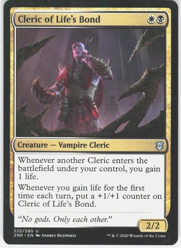 Cleric life bond 222 - bond,