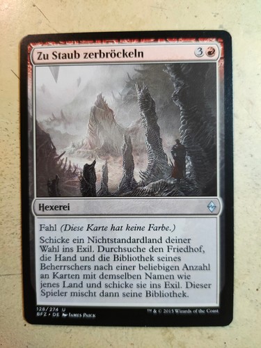 Staub zerbröckeln mtg - zerbröckeln,