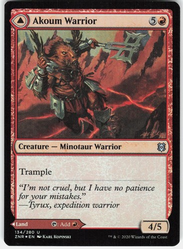 Akoum warrior uncommon - akoum,